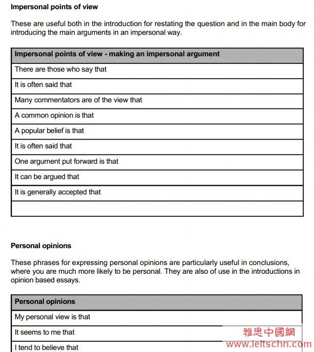 structure vocabulary for essays