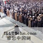 Iranian senior cleric Hojjatoleslam Kazem Sediqi leads Friday prayer at Tehran University  on 12 Feb 2010